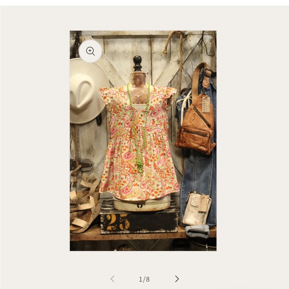 Colorful Paisley Ruffle Dress - Picture 6 of 8